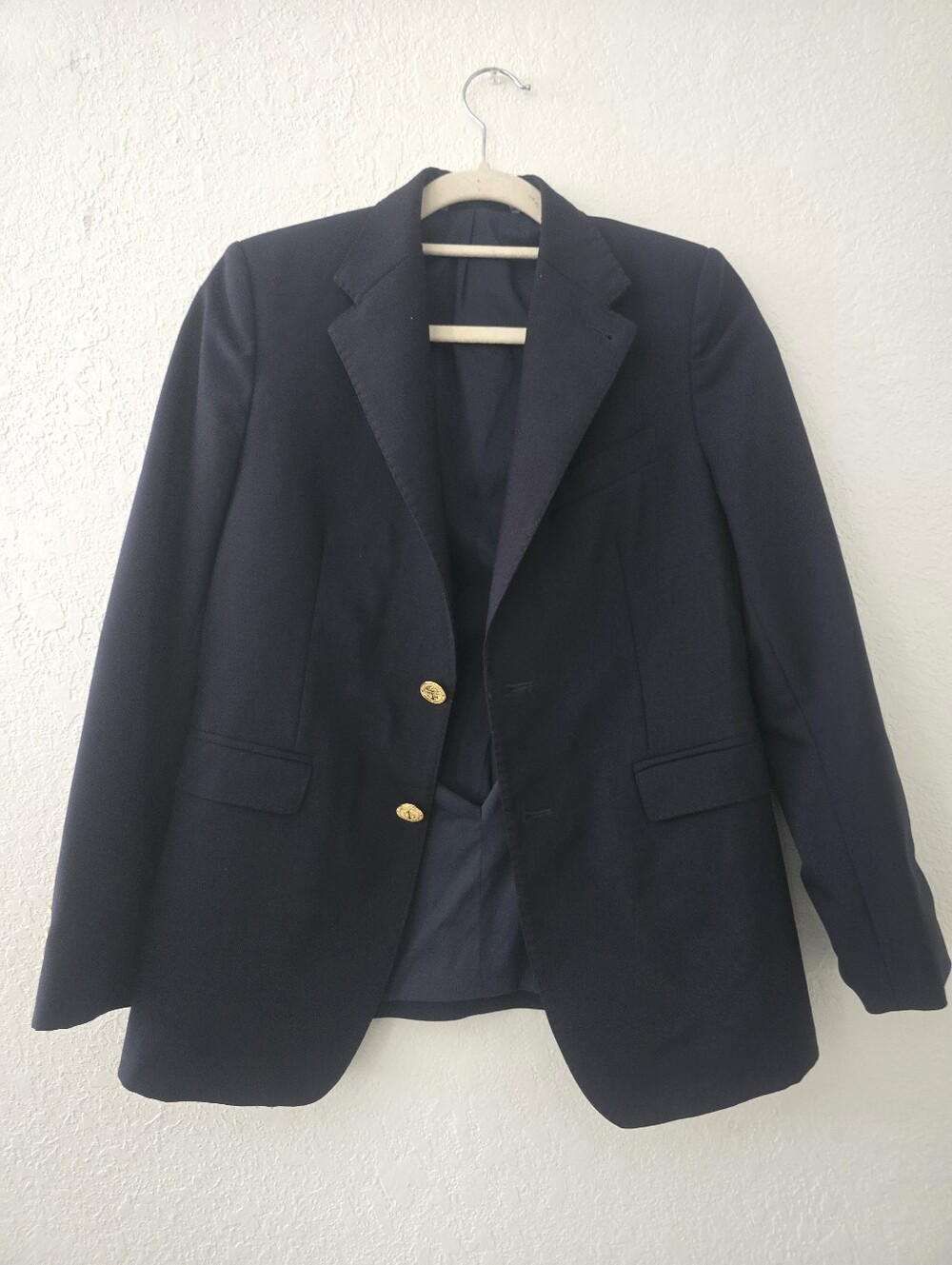 Vineyard Vines Boys Wool Sport Coat Blazer Navy Blue Size 12